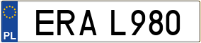 Trailer License Plate